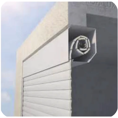 Garage - Portes enroulables - Cas de pose - Pose sous linteau INT