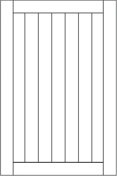 Volets battants - Configuration - Bois - Cadre - Aspect lames verticales