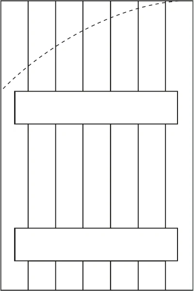 Volets battants - Configuration - Bois - Lames verticales - Déplacement des barres et découpe sur chantier