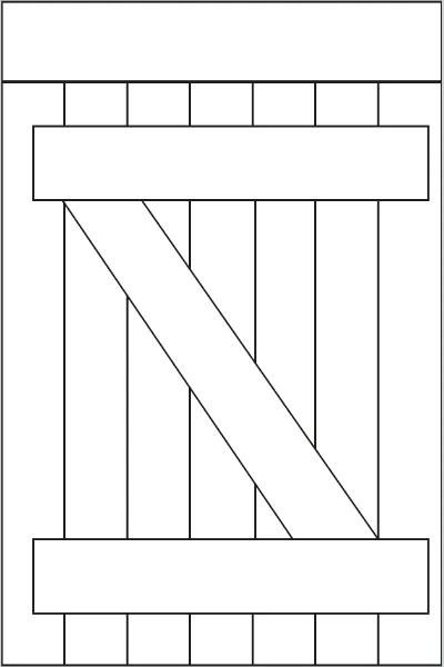 Volets battants - Configuration - Bois - Lames verticales - Emboîture